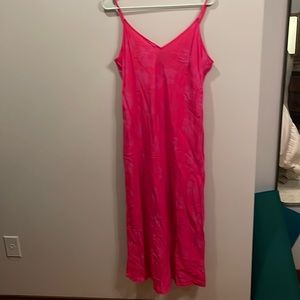 Gap Hot Pink Slip Dress